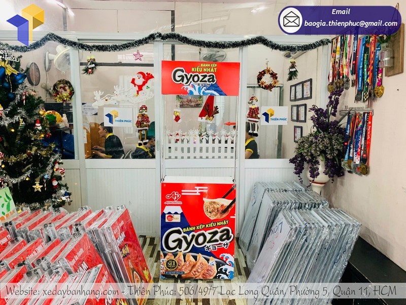 booth quảng cáo tiếp thị