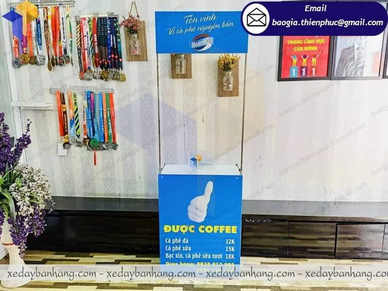 cung cấp booth sắt bán hàng mini