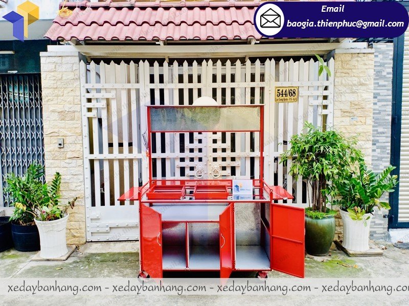 đặt đóng xe bán gà rán giá rẻ