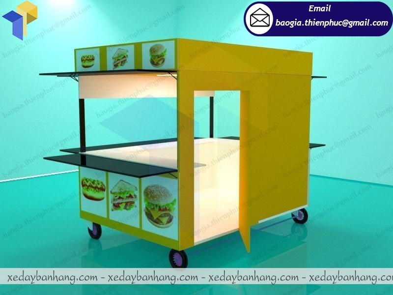 đặt làm kiot kinh doanh đồ ăn vặt