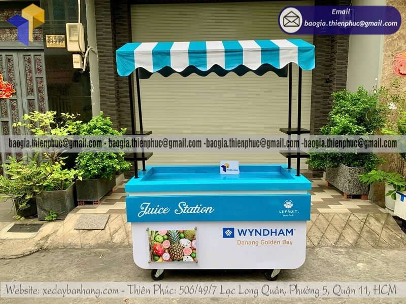 Đặt làm quầy trưng bày nước ép cao cấp theo yêu cầu