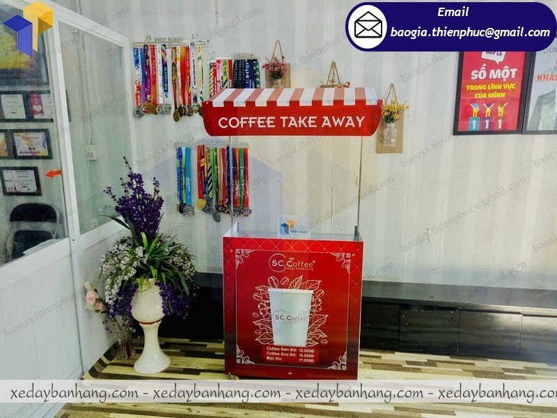 đặt làm quầy xe lắp ráp bán cafe đá giá rẻ