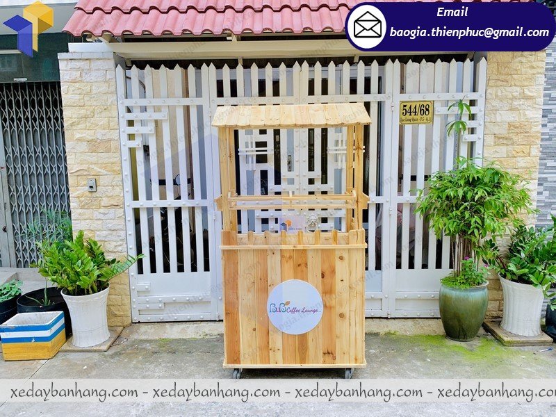 đặt làm xe gỗ bán cafe hàng rong