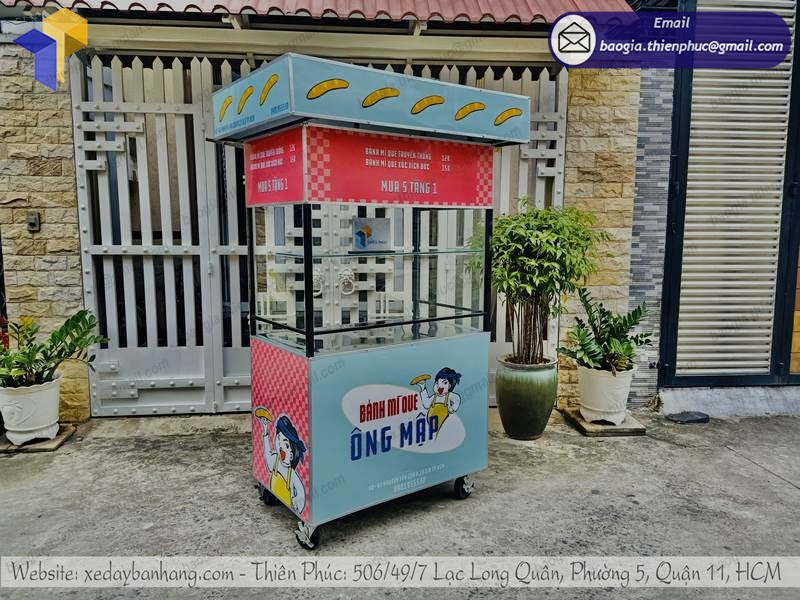 đặt mua quầy bán bánh mì di động