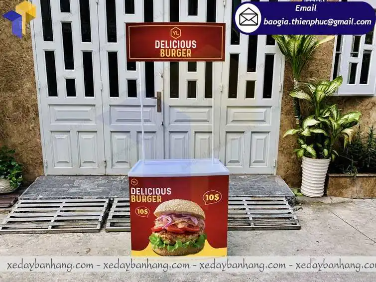 đặt mua quầy bán hamburger lưu động