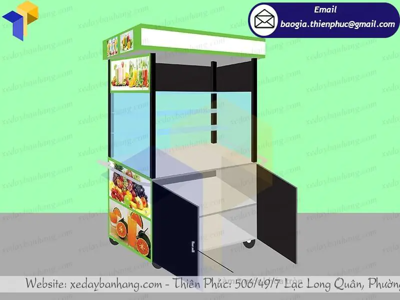 đặt mua quầy bán trái cây tô