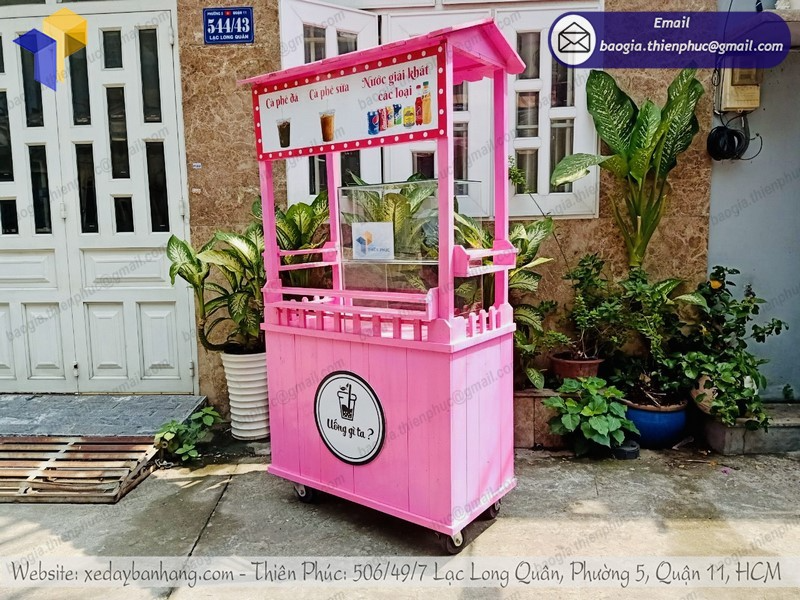 đặt mua quầy cà phê bằng gỗ