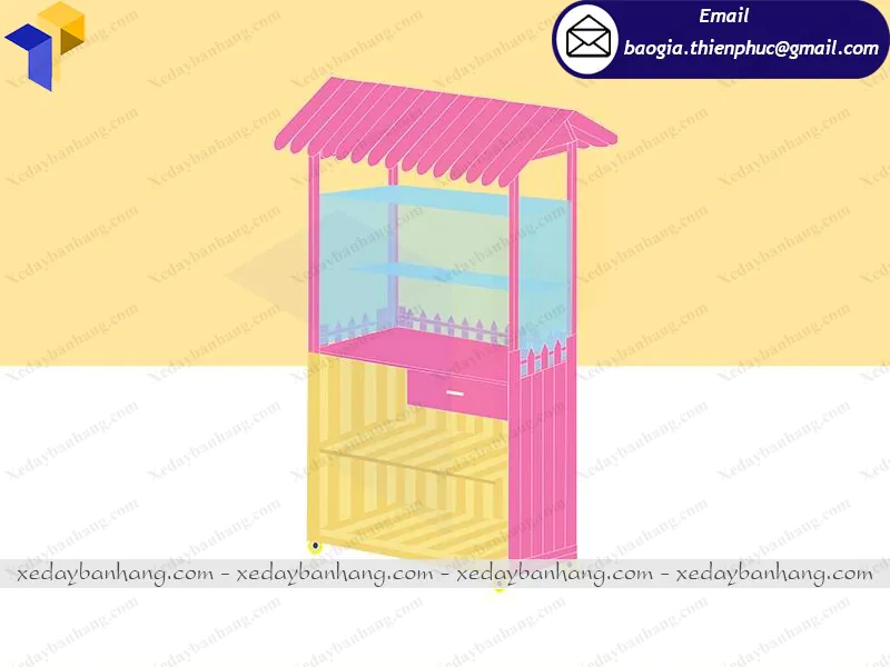 đặt mua tủ bán bánh mì dễ thương