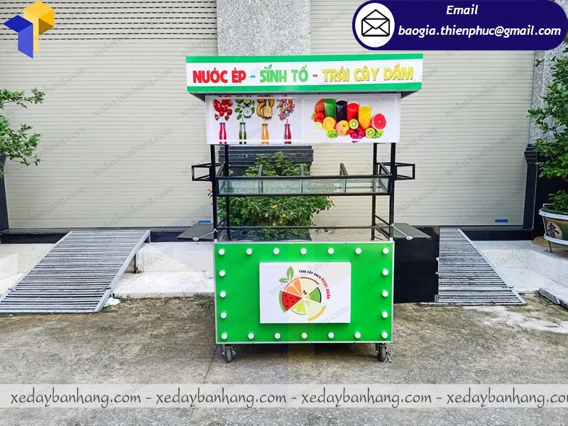 đặt mua tủ bán trái cây dầm di động