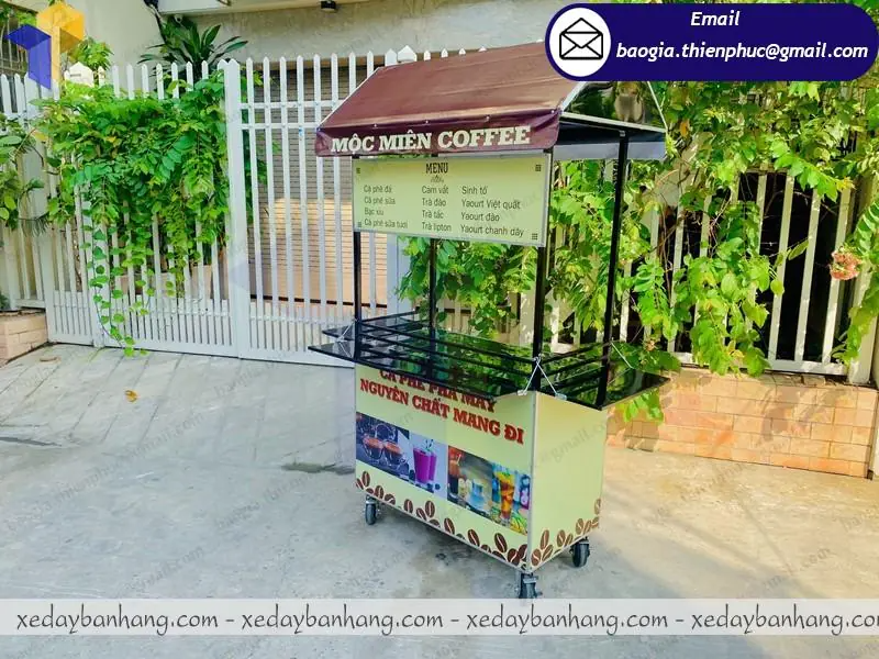 đặt mua xe đẩy bán cà phê giá rẻ