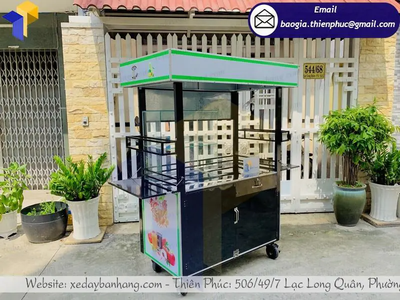 đặt làm xe đẩy bán sinh tố trái cây
