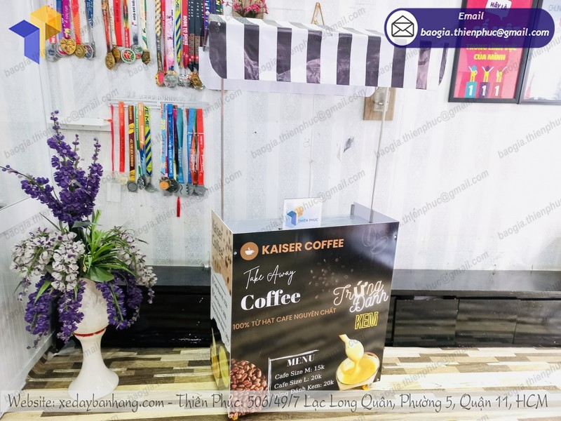 đặt mua xe lắp ráp bán cafe 30s