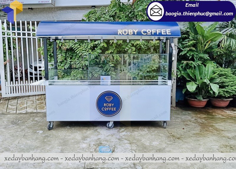 đóng tủ sắt lớn bán cafe espresso