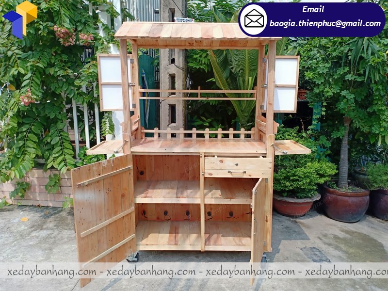 đóng xe gỗ cafe