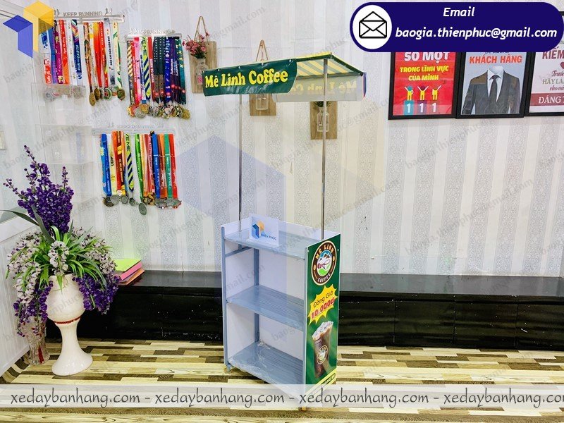 đóng xe lắp ráp bán cafe sữa đá