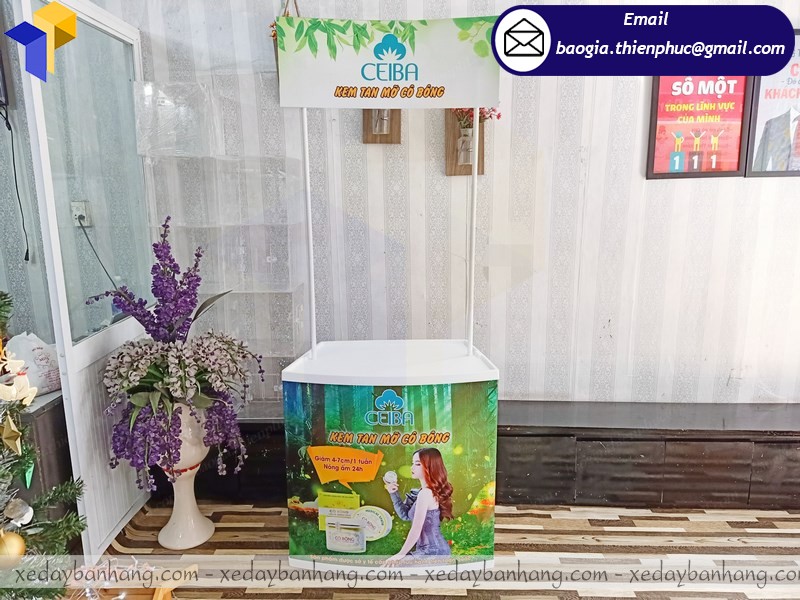 giá booth nhựa sampling design