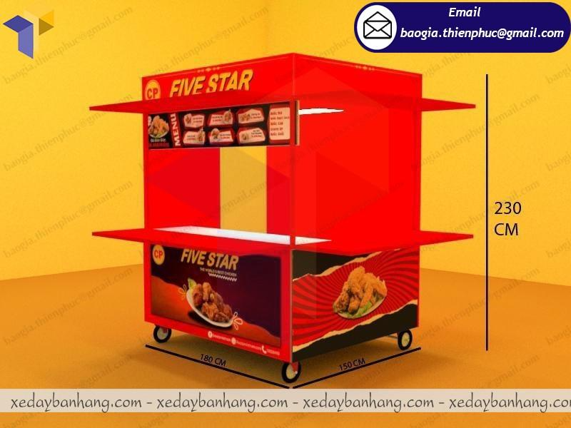 gia công ki ốt bán đồ ăn nhanh