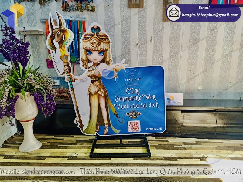 gia công mô hình standee nhân vật