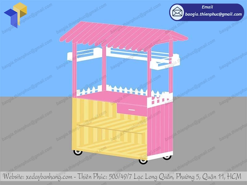 gia công tủ gỗ bán nước ép hoa quả