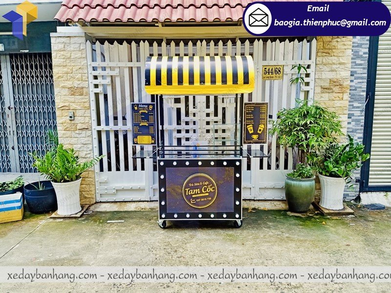 gia công xe bán trà sữa full topping