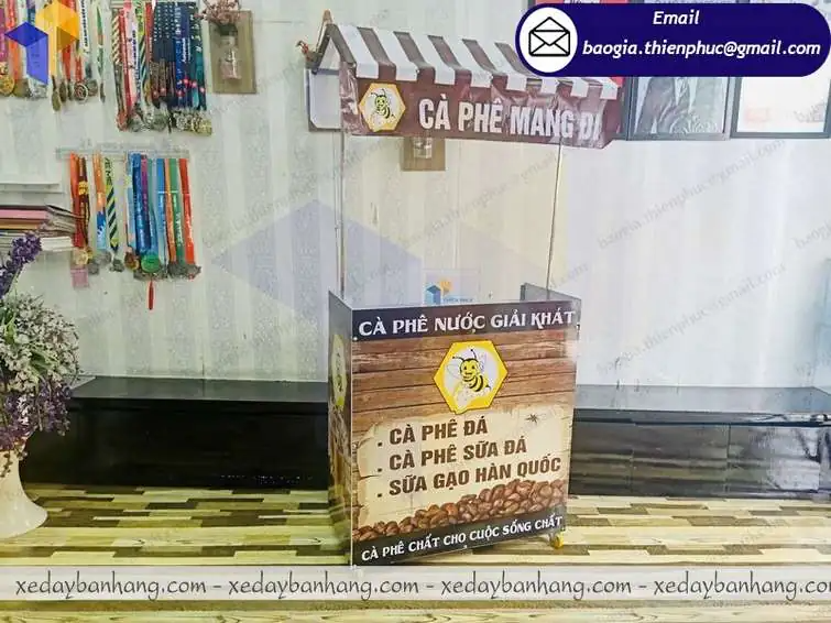 gia công xe cà phê lắp ráp