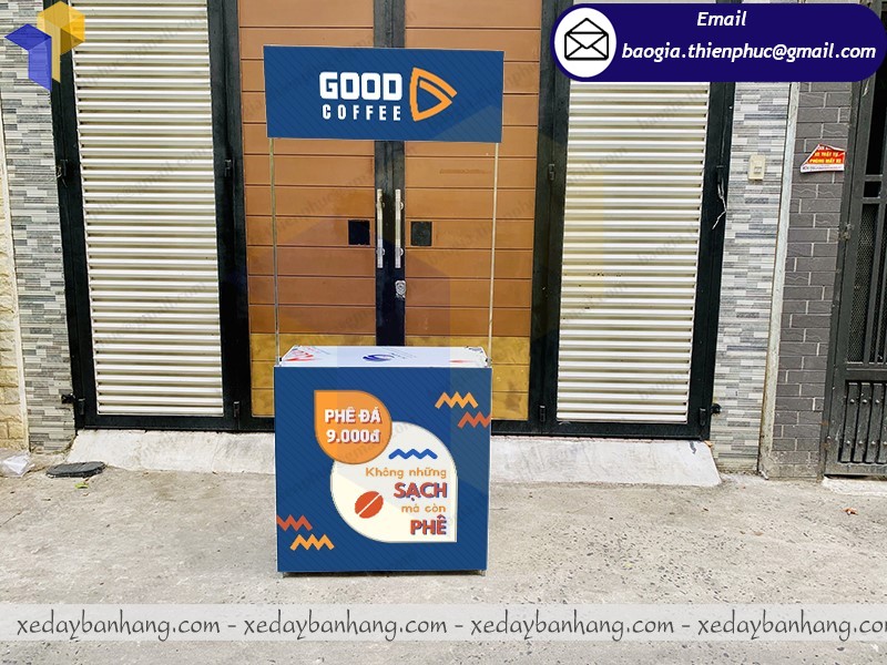 kệ sắt sampling bán cafe giá rẻ