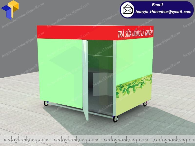 ki ốt bán trà sữa đẹp