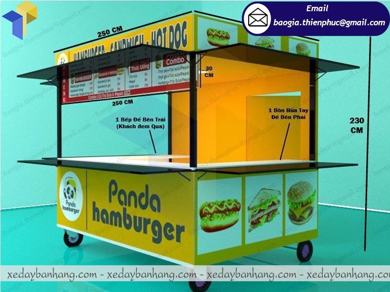 kiot kinh doanh đồ ăn vặt đẹp