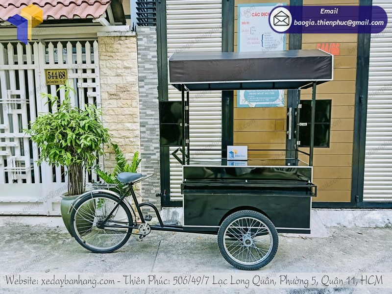 làm xe đạp bán cafe nguyên chất
