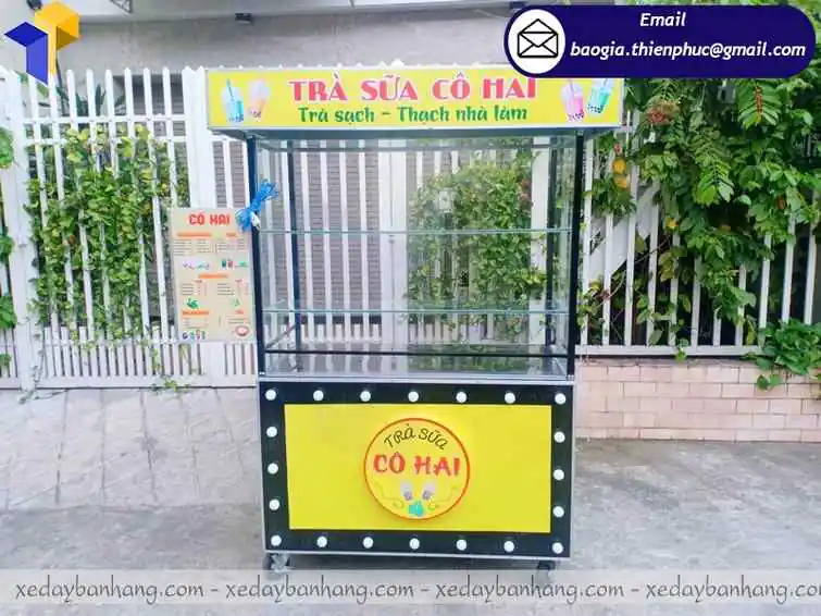 mẫu quầy bán trà sữa lưu động bán chạy