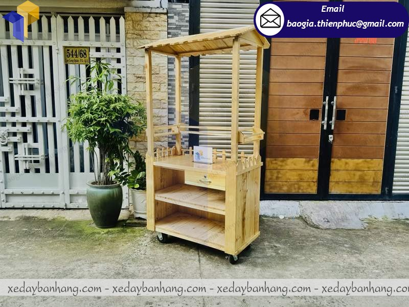 mẫu tủ bán bánh mì di động đẹp