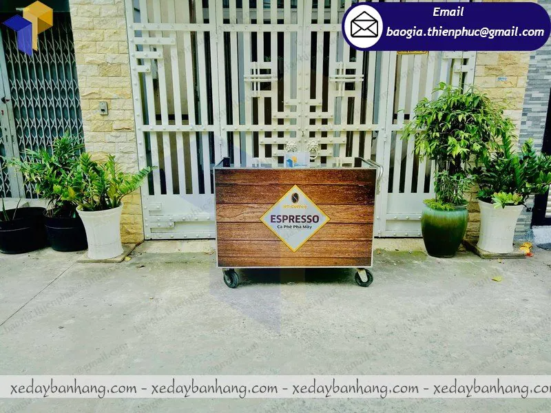 mẫu tủ bán cà phê sài gòn di động đẹp