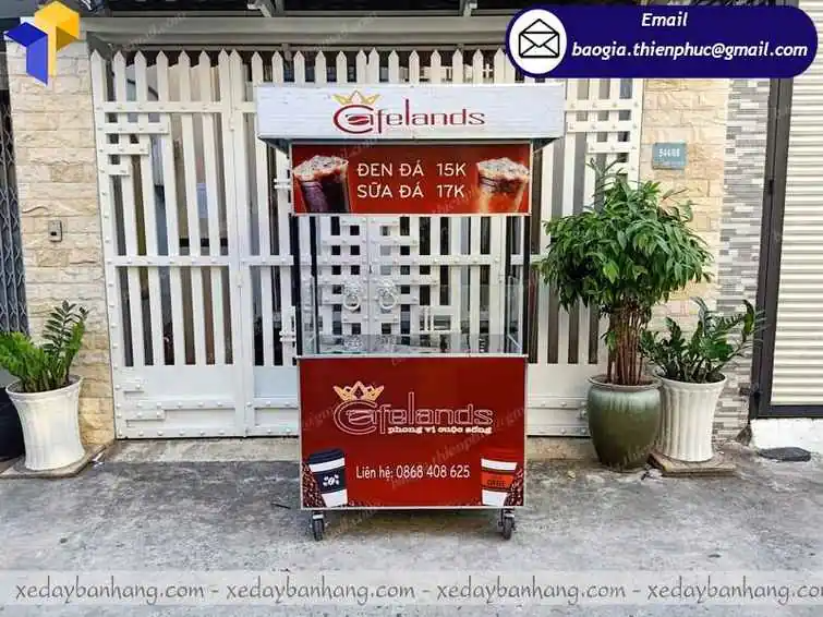 mẫu xe bán cà phê bằng sắt giá rẻ