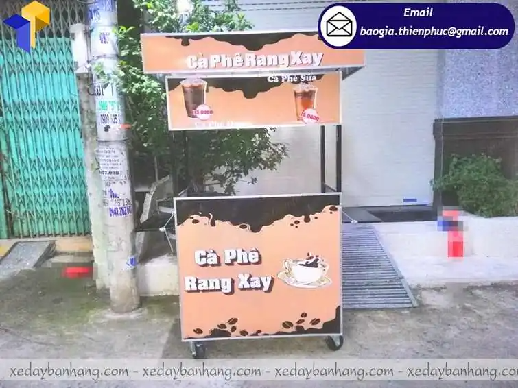mẫu xe bán cà phê rang xay đẹp