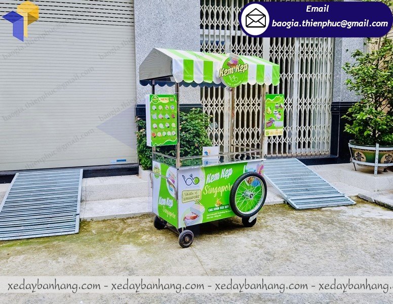 mẫu xe bánh kem đá chanh đẹp