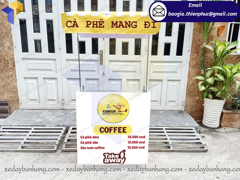 mẫu xe lắp ráp bán sữa tươi cafe