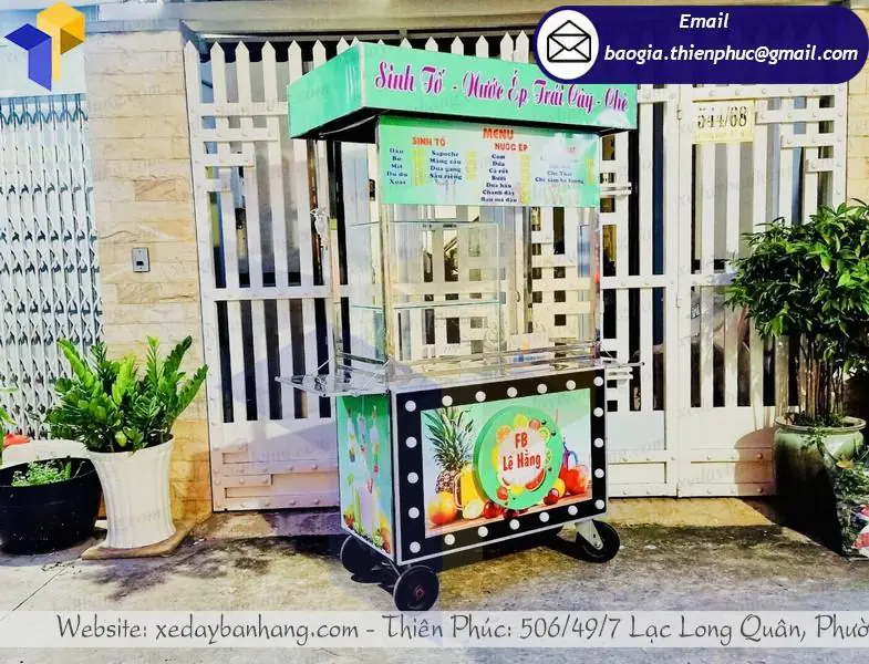 mẫu xe nước ép hoa quả