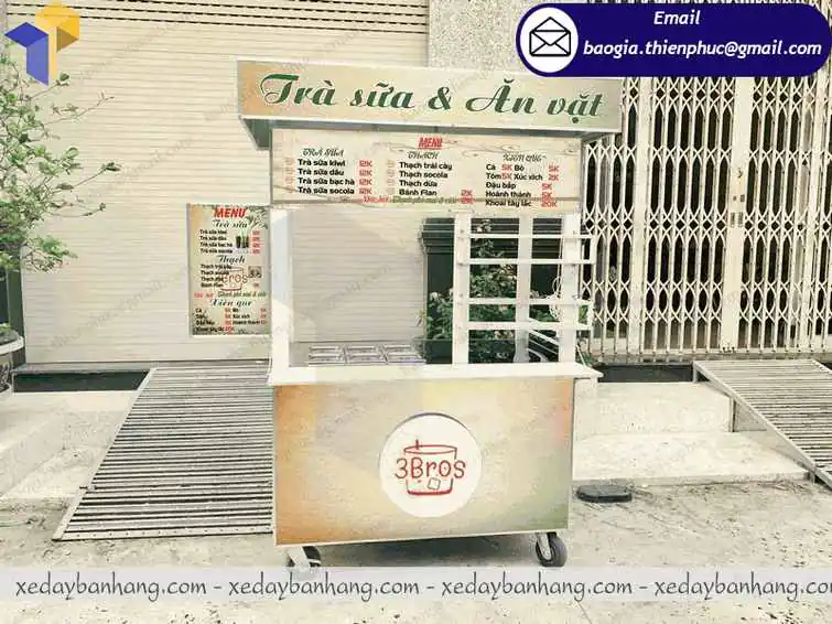 mẫu xe trà sữa vỉa hè mang về