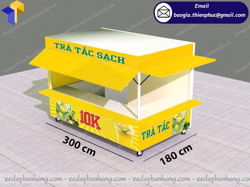 mô hình kiot bán trà tắc sạch