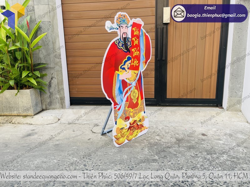 Standee trưng bày Phúc Lộc Thọ rẻ