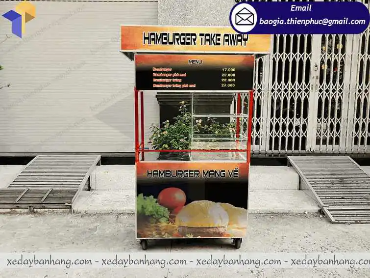 mô hình quầy bán hamburger take away