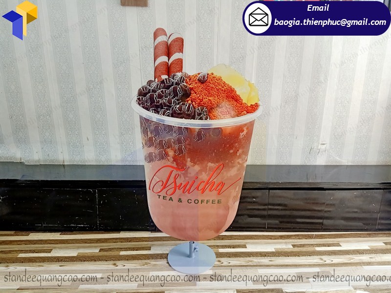 standee mô hình ly trà sữa khổng lồ hcm