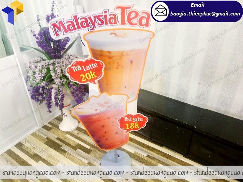 standee quảng cáo trà sữa ở tây ninh