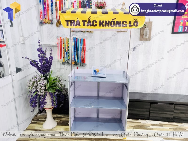 mua quầy bán trà tắc vỉa hè