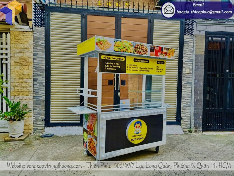 mua quầy sắt bán xiên que