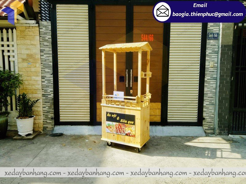 mua xe gỗ bán xiên que ở đâu