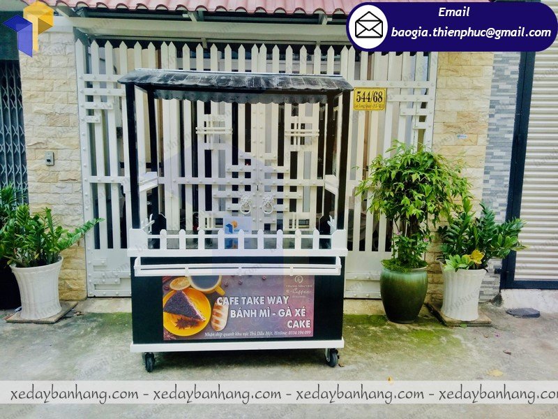 nơi bán xe khung sắt ốp gỗ bán cafe