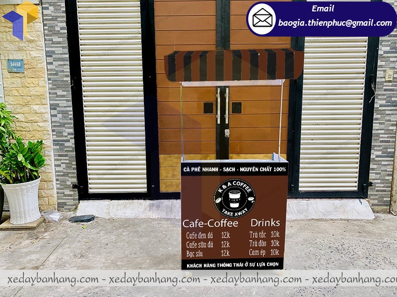 nơi đóng quầy booth lắp ráp bán cafe 30s