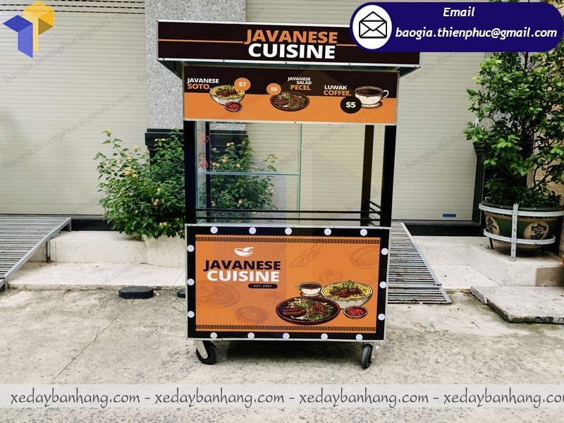 nơi đóng xe đẩy bán cafe