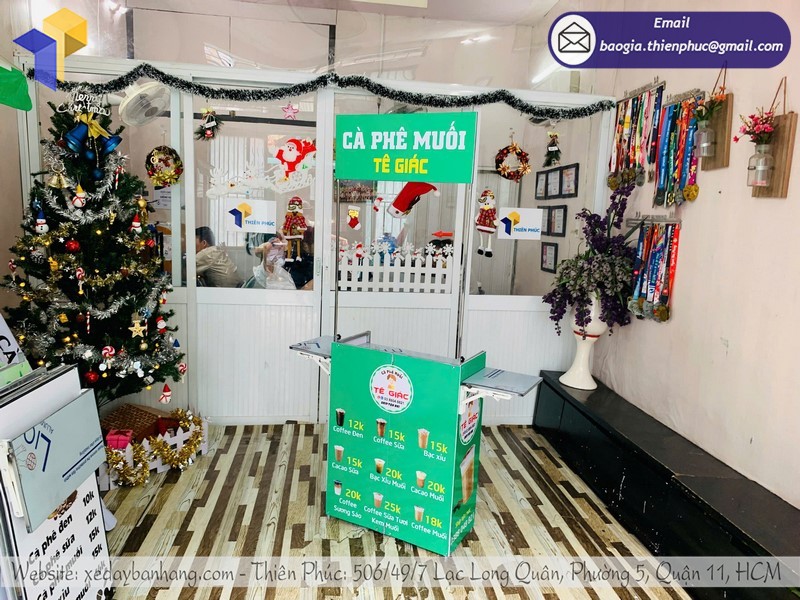 quầy bán cà phê nhỏ gọn